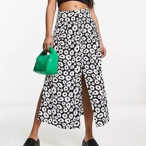 NWOT ASOS Floral Midi Skirt